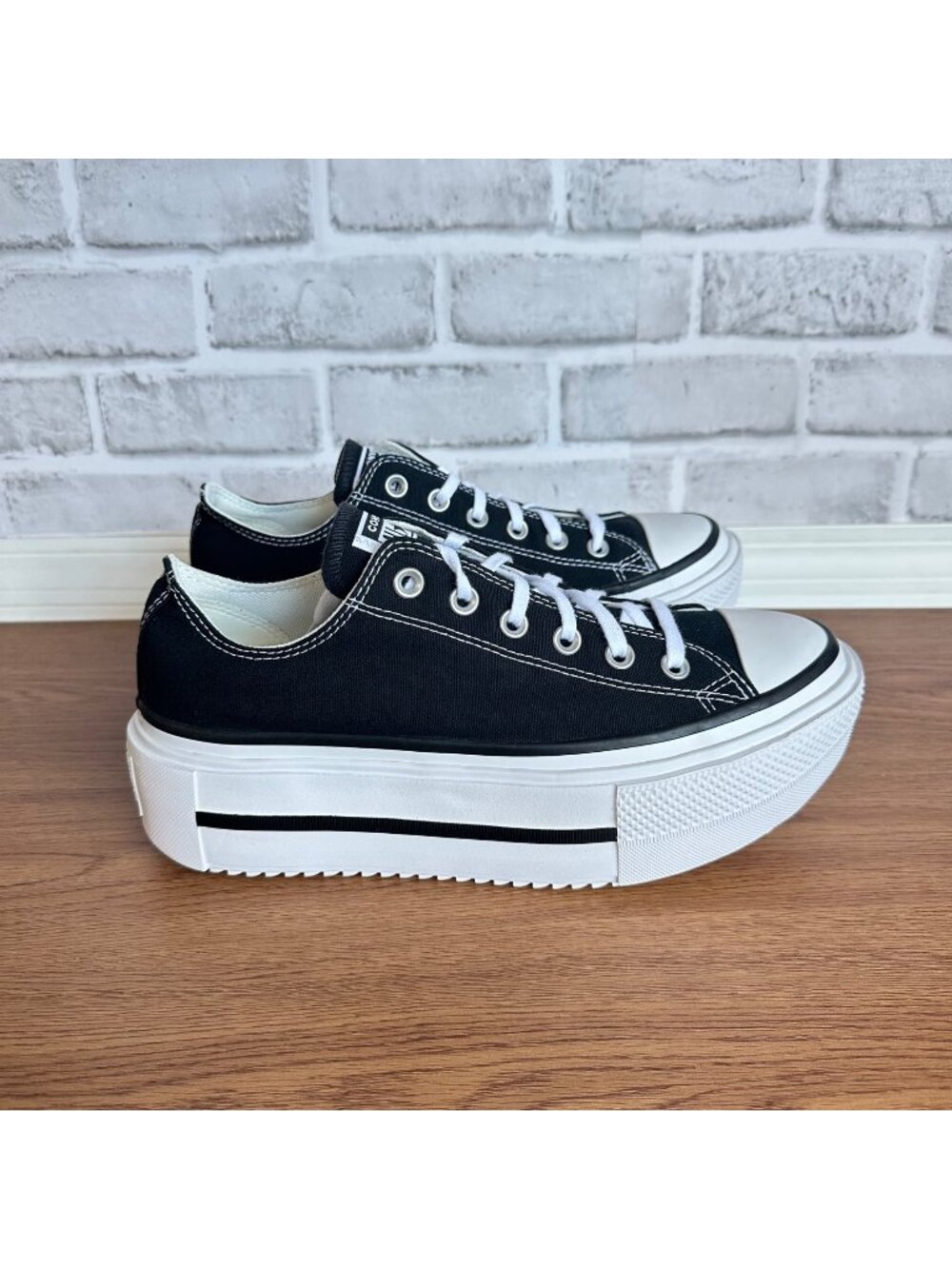 ⭐Chuck Taylor All Star Lift Double Stack Sz 8 Mens Shoes Sneakers Black A15490C⭐